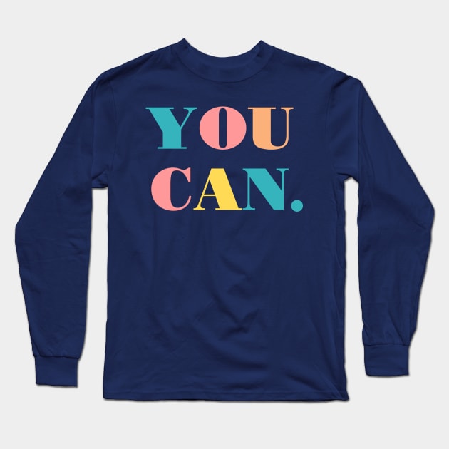 You can. (Dark Background) Long Sleeve T-Shirt by jellytalk